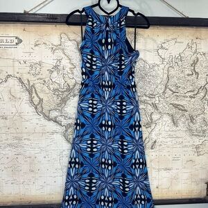 Outback Red Blue Print Maxi - S